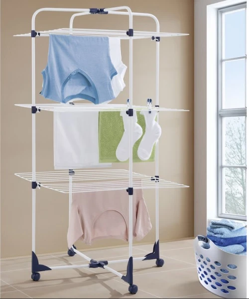 Uscator de rufe vertical 3 etaje cu suport de umerase 